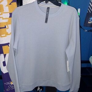 Mens Vuori- Tech Waffle Crewneck Thermal Sweater in Sea Frog